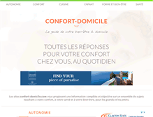Tablet Screenshot of confort-domicile.com