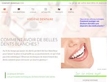 Tablet Screenshot of hygiene-dentaire.confort-domicile.com