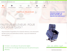 Tablet Screenshot of fauteuil-releveur.confort-domicile.com