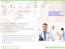 Tablet Screenshot of biotherapie.confort-domicile.com