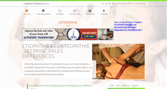 Desktop Screenshot of etiopathie.confort-domicile.com