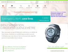 Tablet Screenshot of cardiofrequencemetre.confort-domicile.com