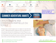 Tablet Screenshot of cryotherapie.confort-domicile.com