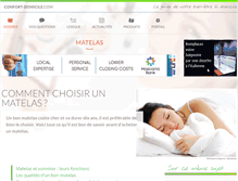 Tablet Screenshot of matelas.confort-domicile.com