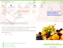 Tablet Screenshot of antioxydant.confort-domicile.com