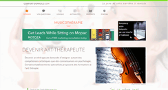 Desktop Screenshot of musicotherapie.confort-domicile.com